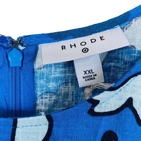 RHODE x Target Large Zinnia Floral Print Bell Sleeve Cut Out Jumpsuit Sz XXL NWT - Picture 8 of 12